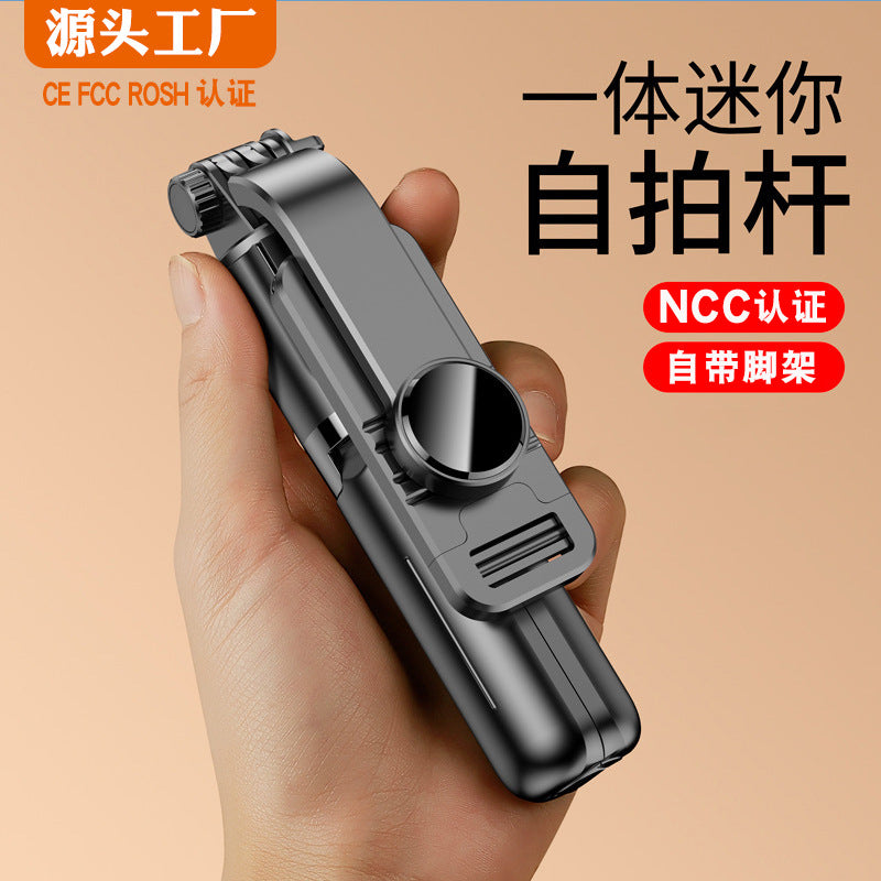 Mini Selfie Stick Tripod - Portable Phone Stand (Blue)