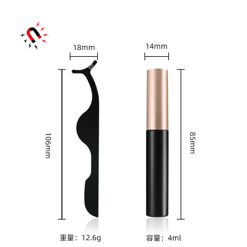 Magnetic Eyelashes Kit - 7 Pairs with Liquid Eyeliner
