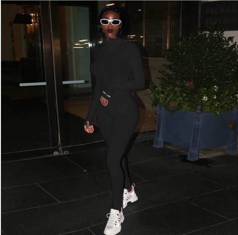 Women's Faux Leather Jumpsuit - Zip Front Bodycon