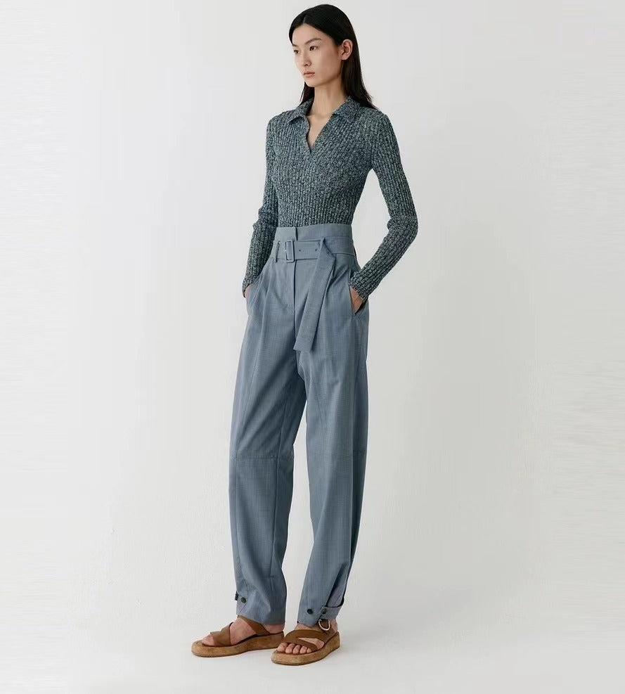 Women's Solid Color Knit Sweater - Relaxed Fit